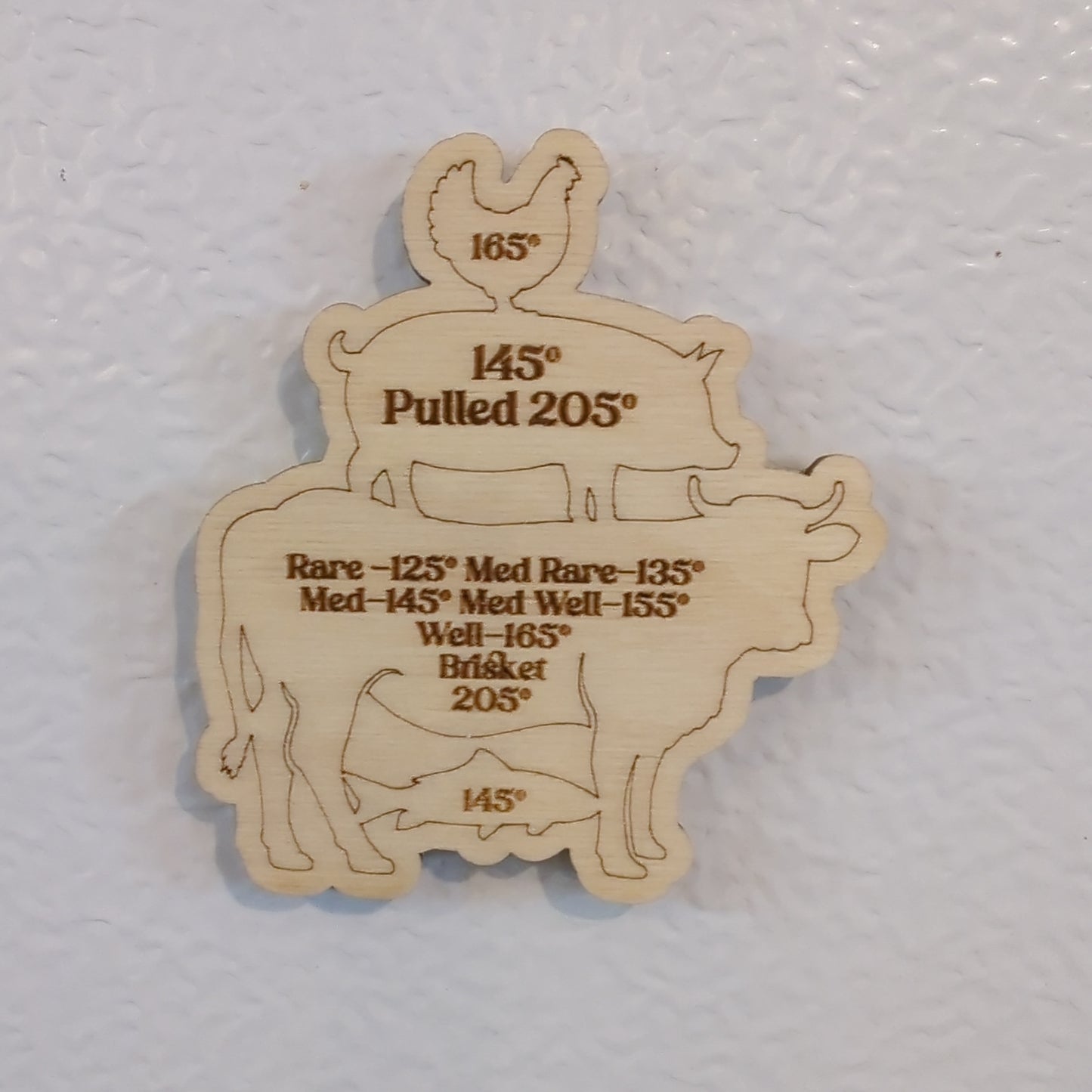 Meat Temps Guide Magnet