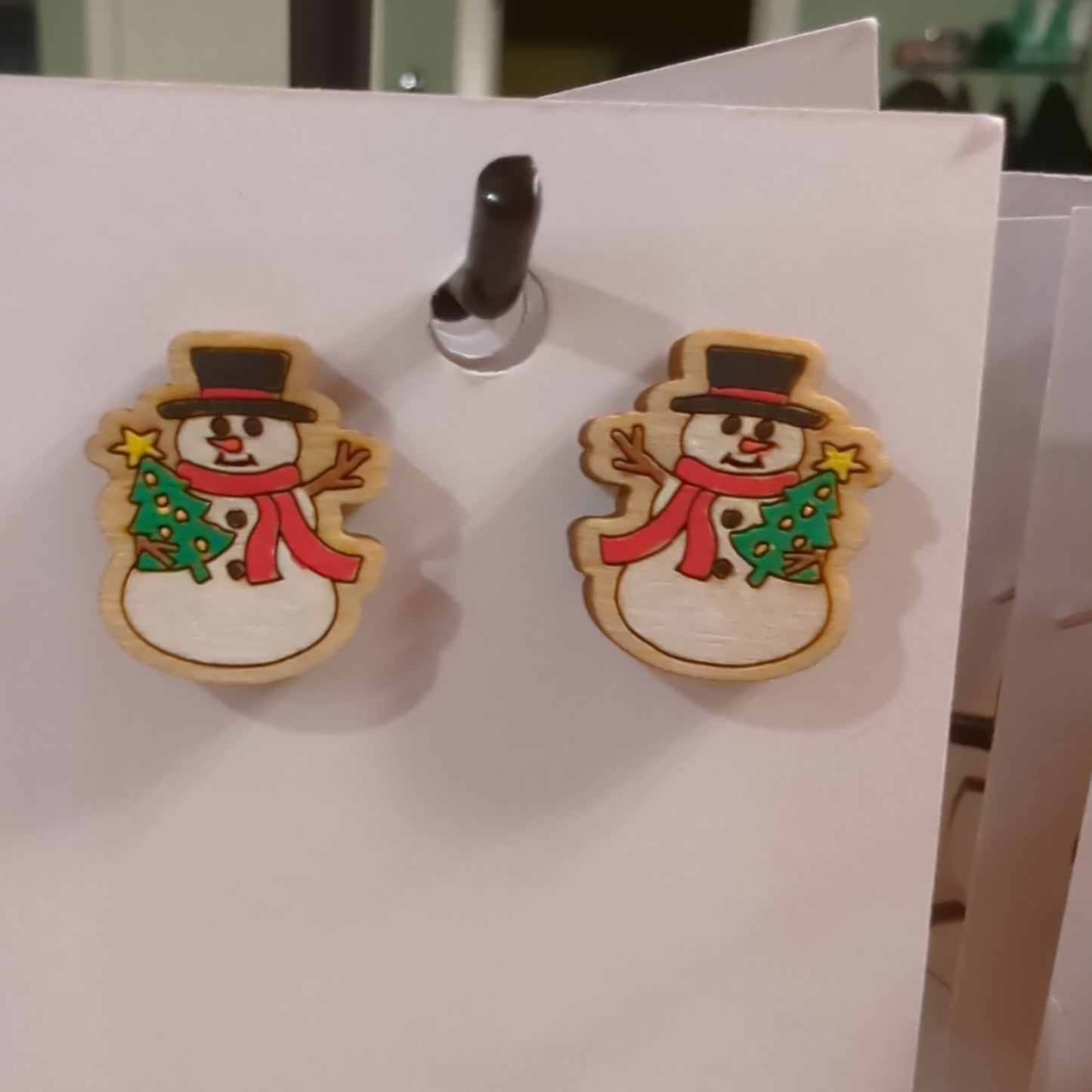 Snowman Stud Earrings