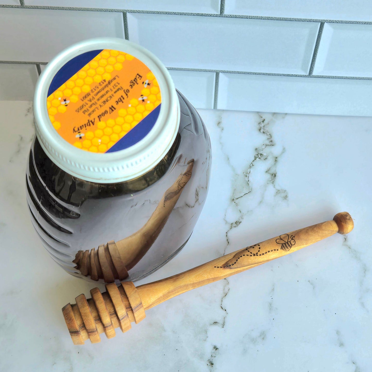 Olive Wood Honey Dipper