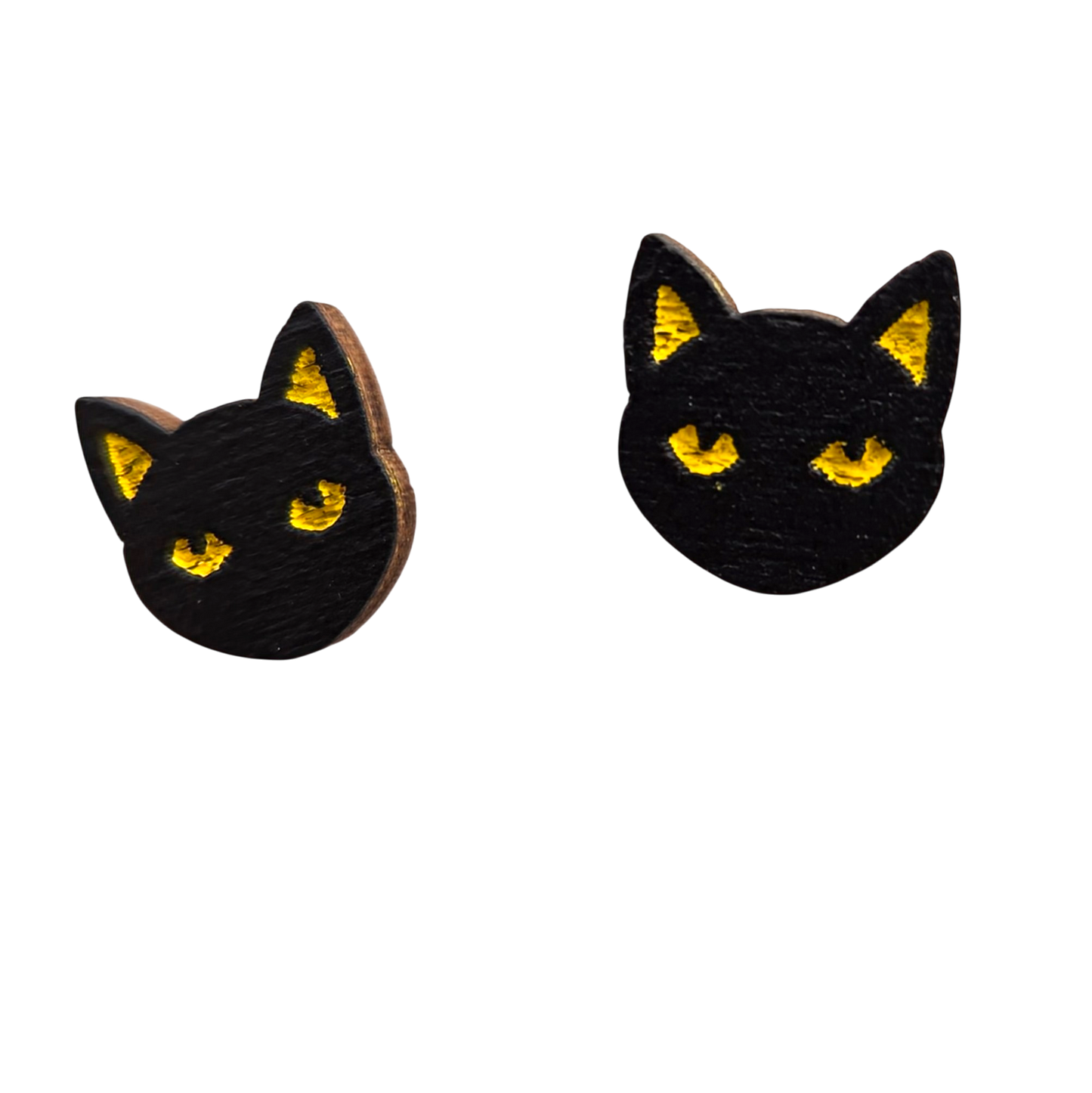 Halloween Cat Face Stud Earrings