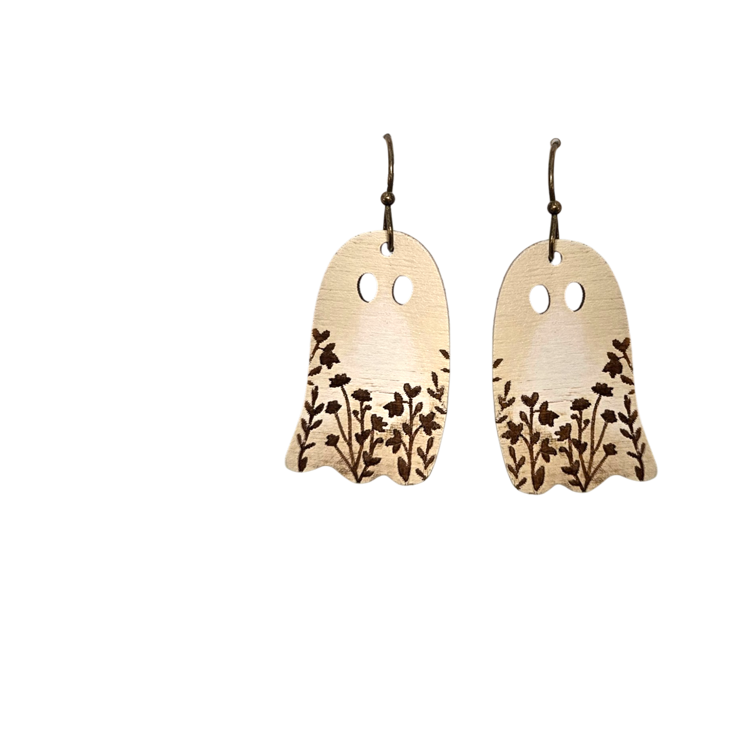 Ghost Floral Dangle Earrings
