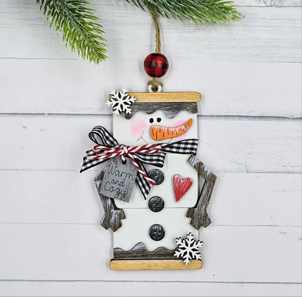 Snowman Smore Large Ornament