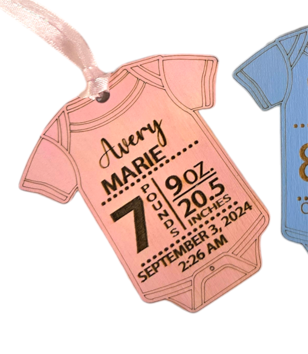 New Baby Stats Ornament