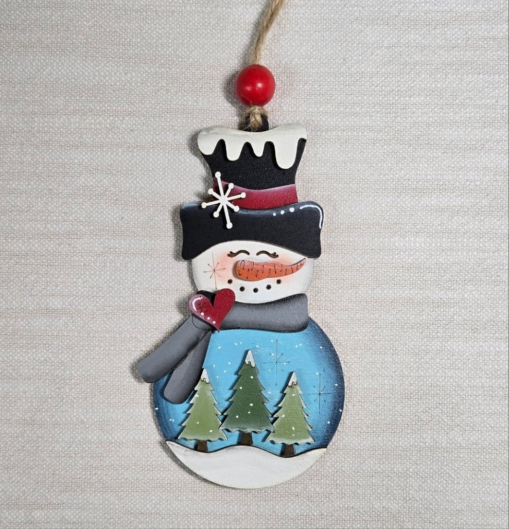 Snowman Snow Globe Ornament