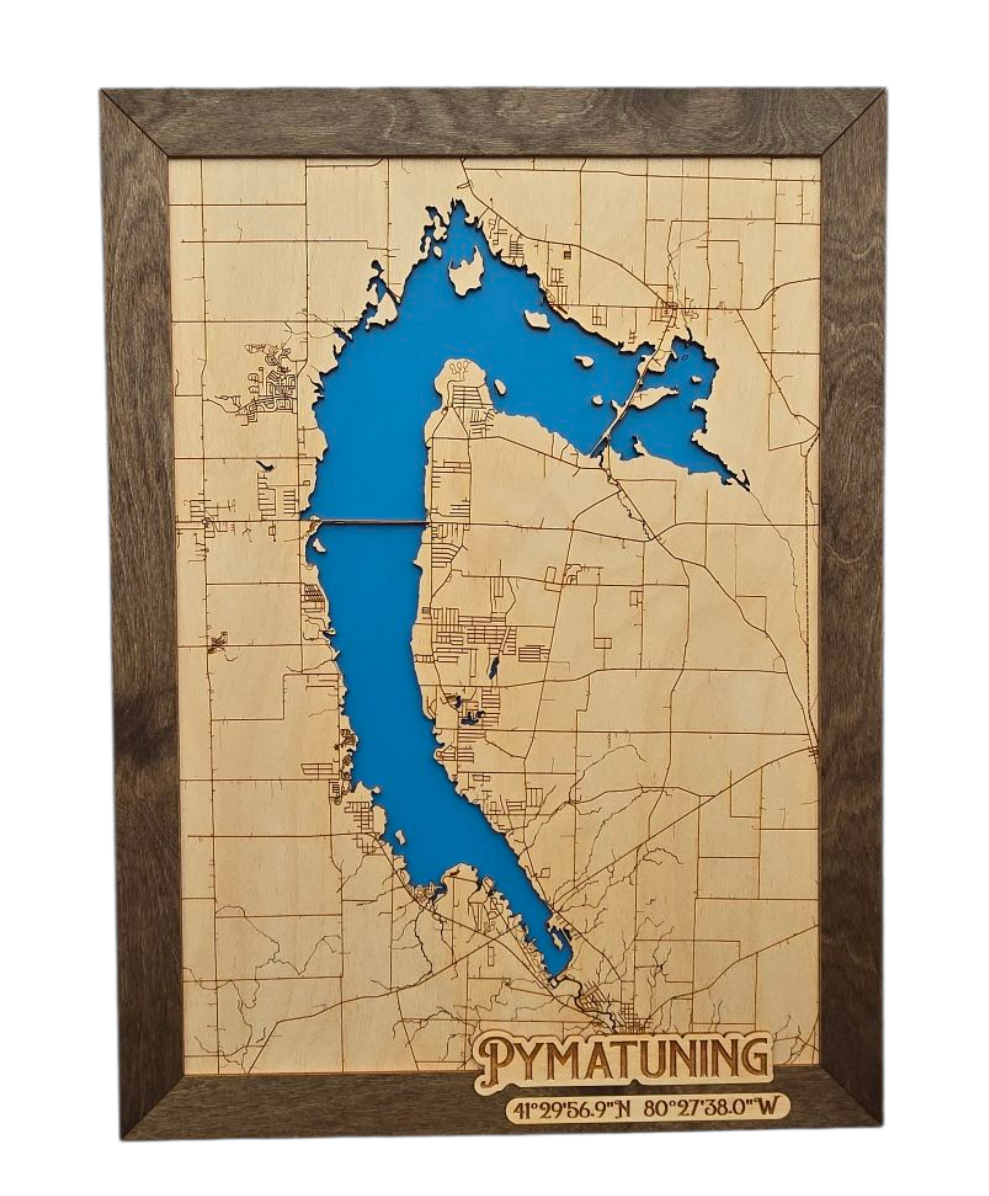 Pymatuning Lake PA Map