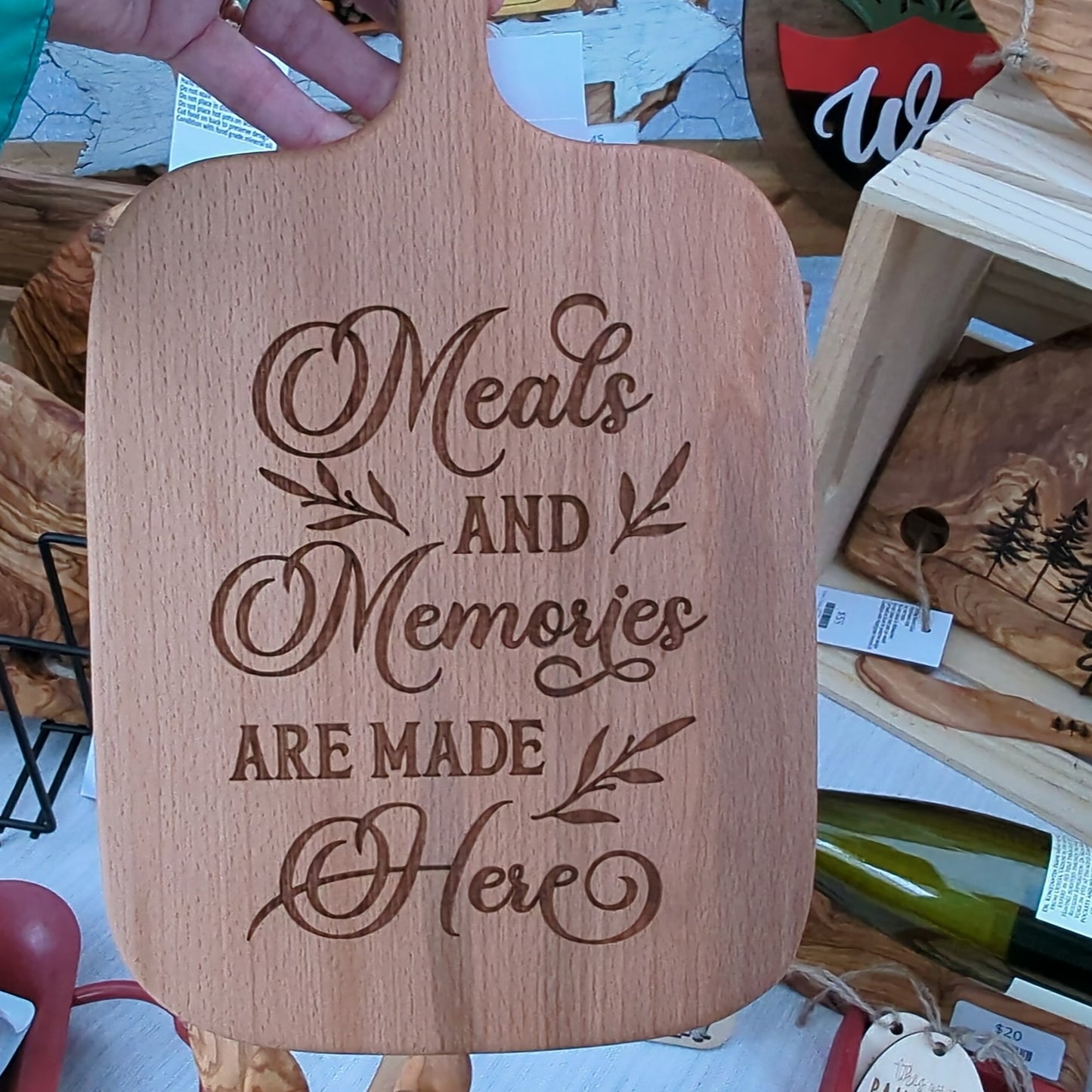 Beech Paddle Cutting Board 13"