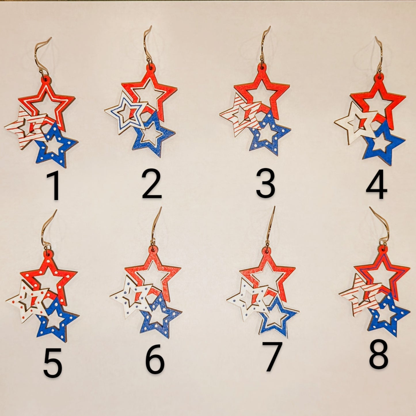 Star Cluster Dangle Earrings