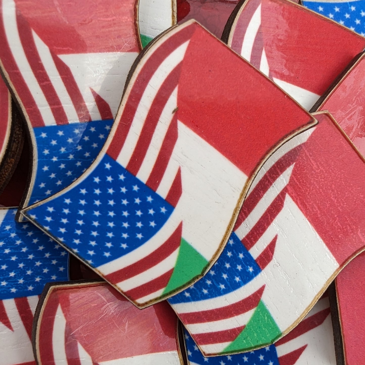 Italian American Flag Pin