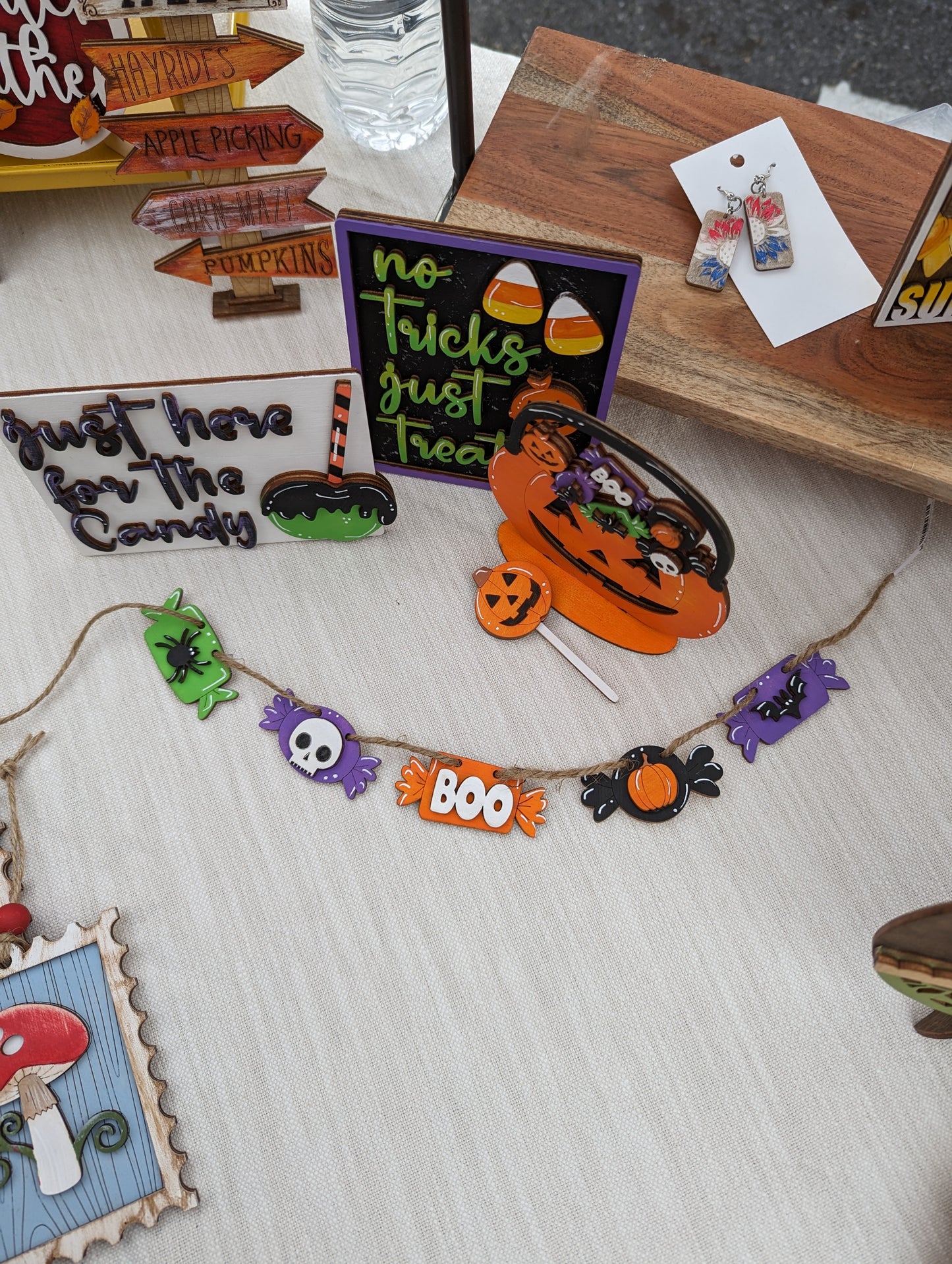 Halloween Candy Tiered Tray Pieces