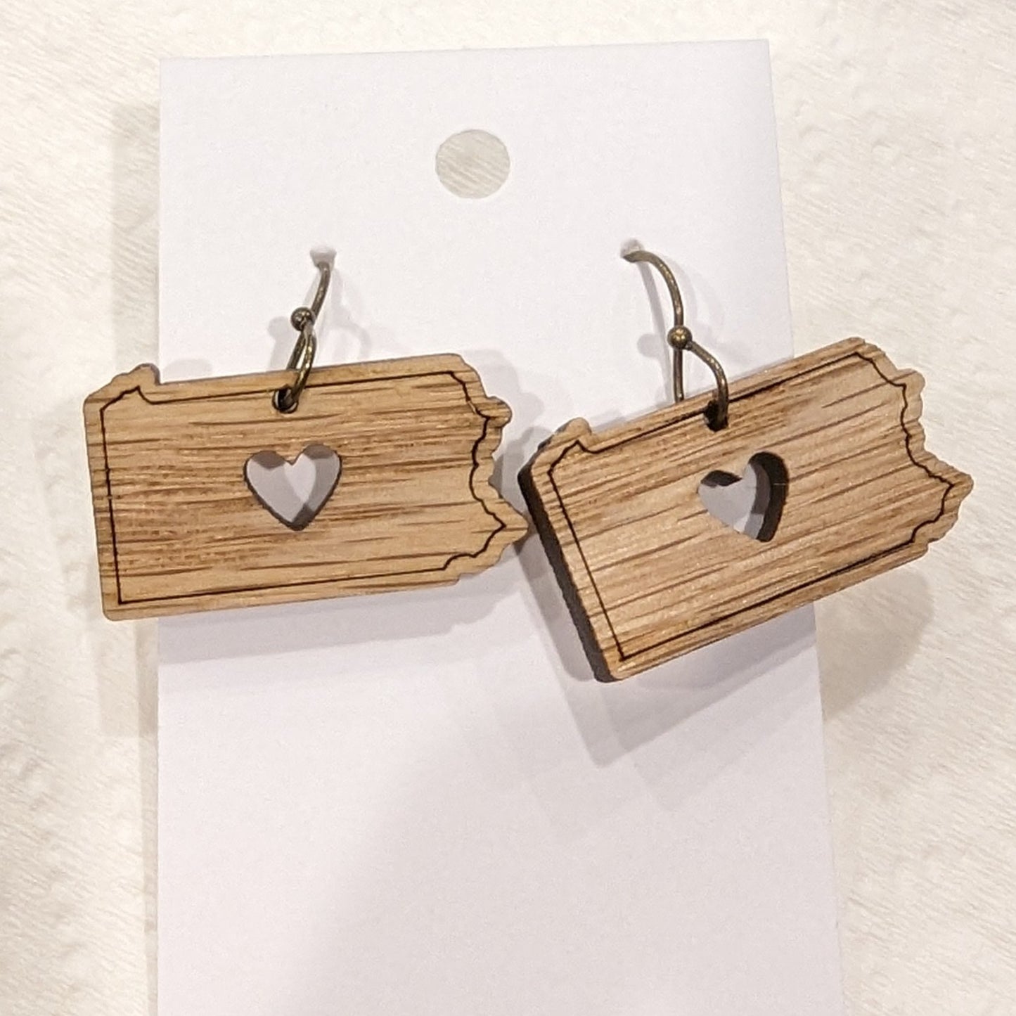 Pennsylvania State Shape Earrings