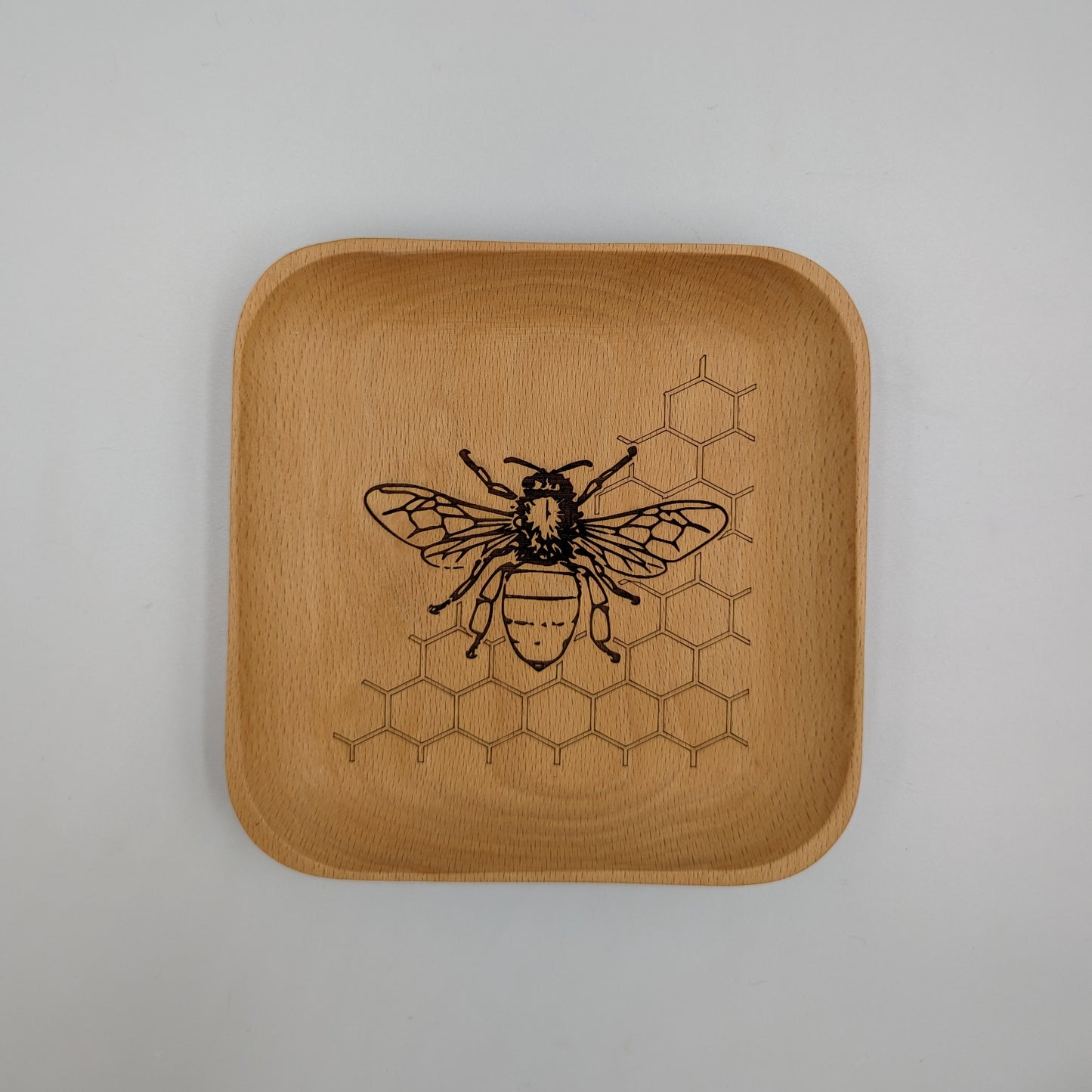 Square Beech Trinket Tray 6"