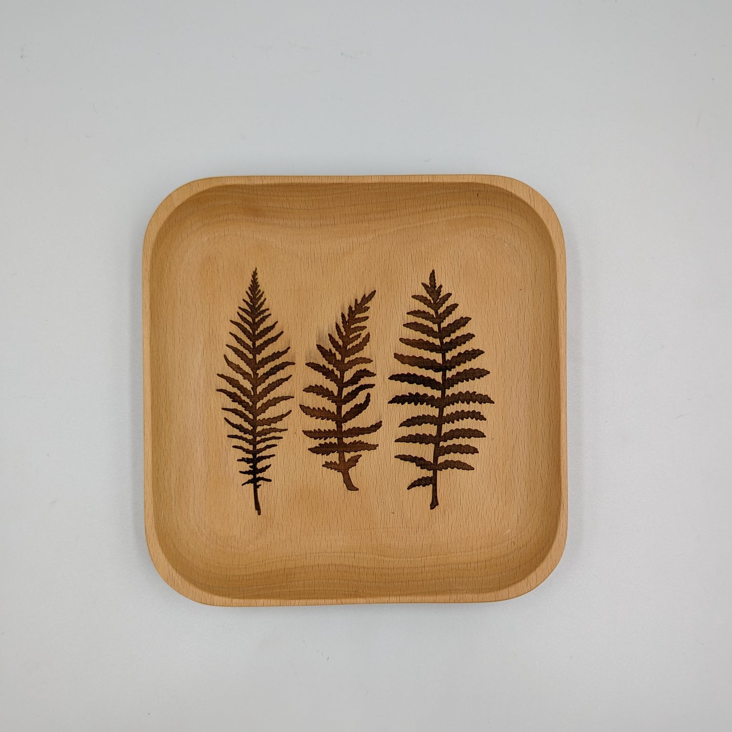 Square Beech Trinket Tray 6"