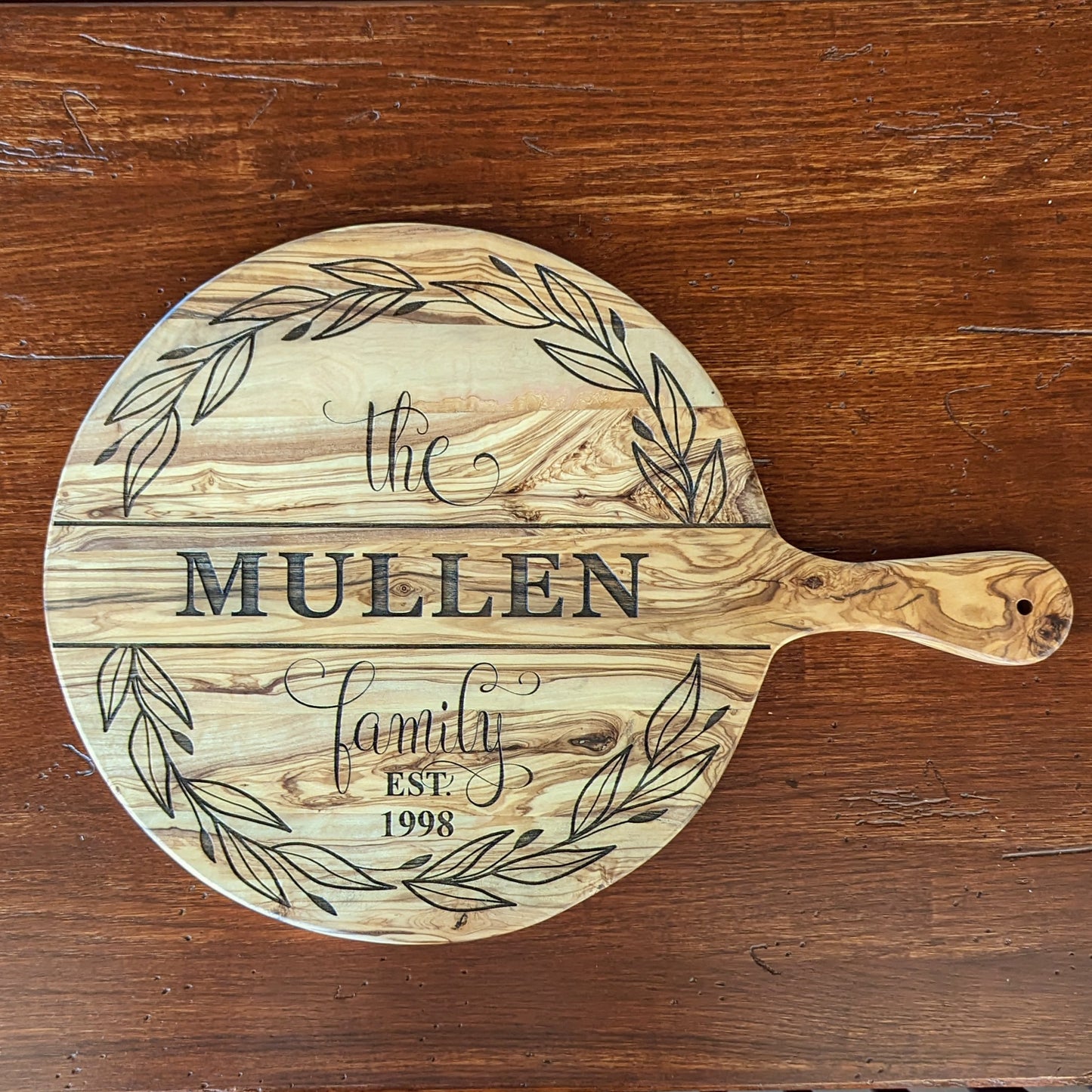 Olive Round 12" Cutting Board