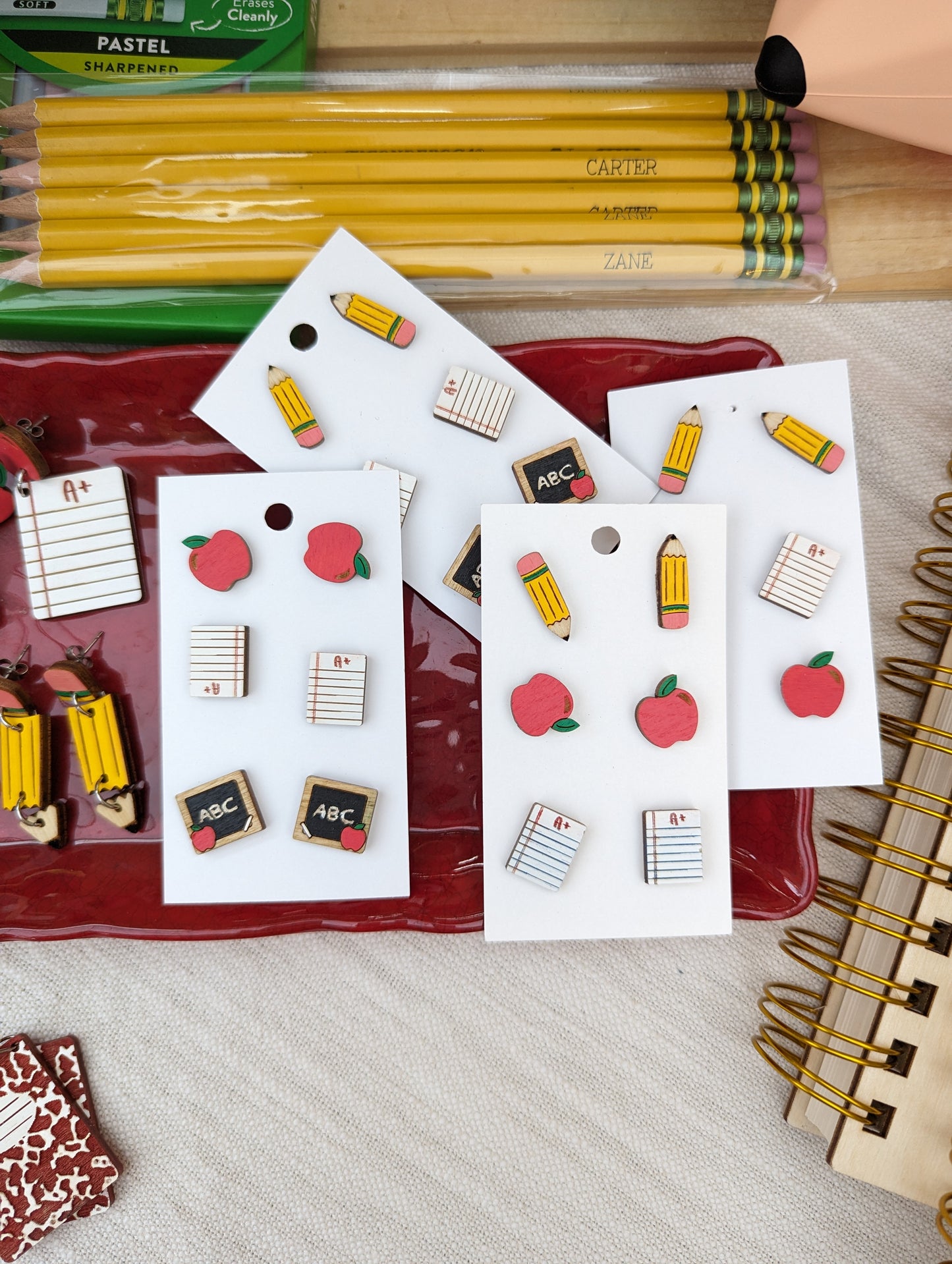 School Stud Earrings