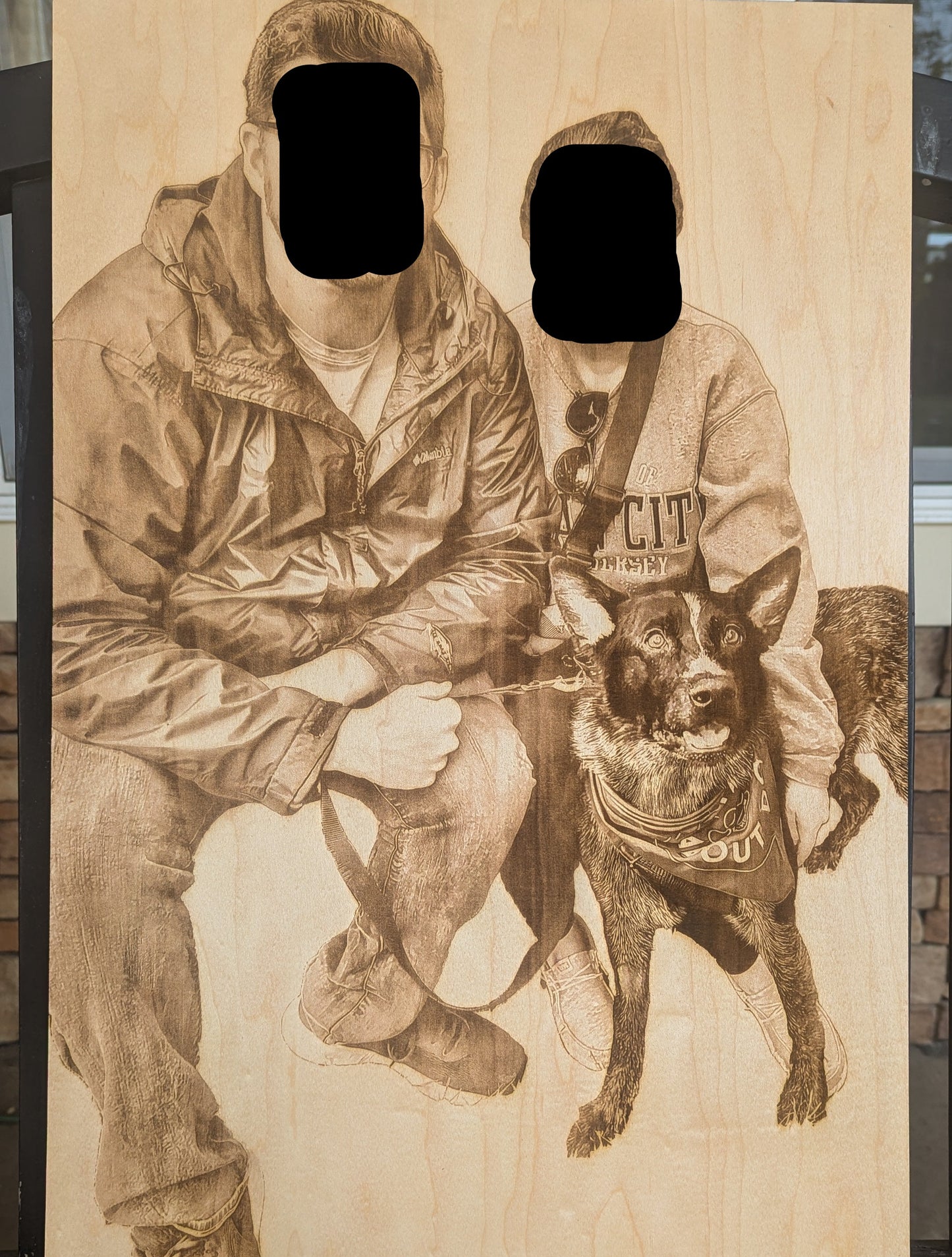 Custom Engraved Photo on Wood