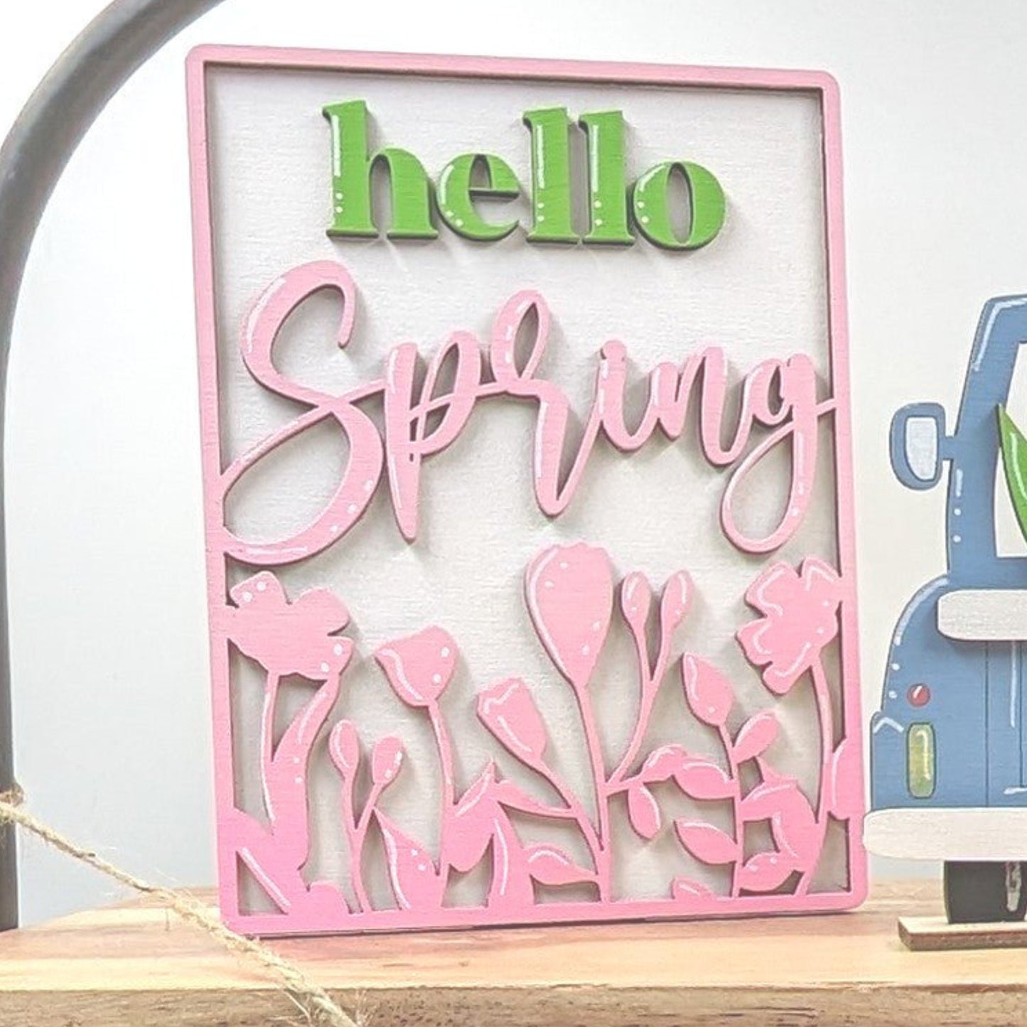 Spring Tiered Tray Decor, Sold Individually