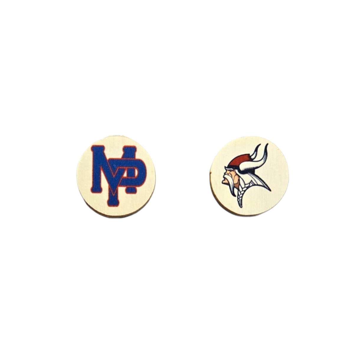 Mount Pleasant Area School Viking Earrings