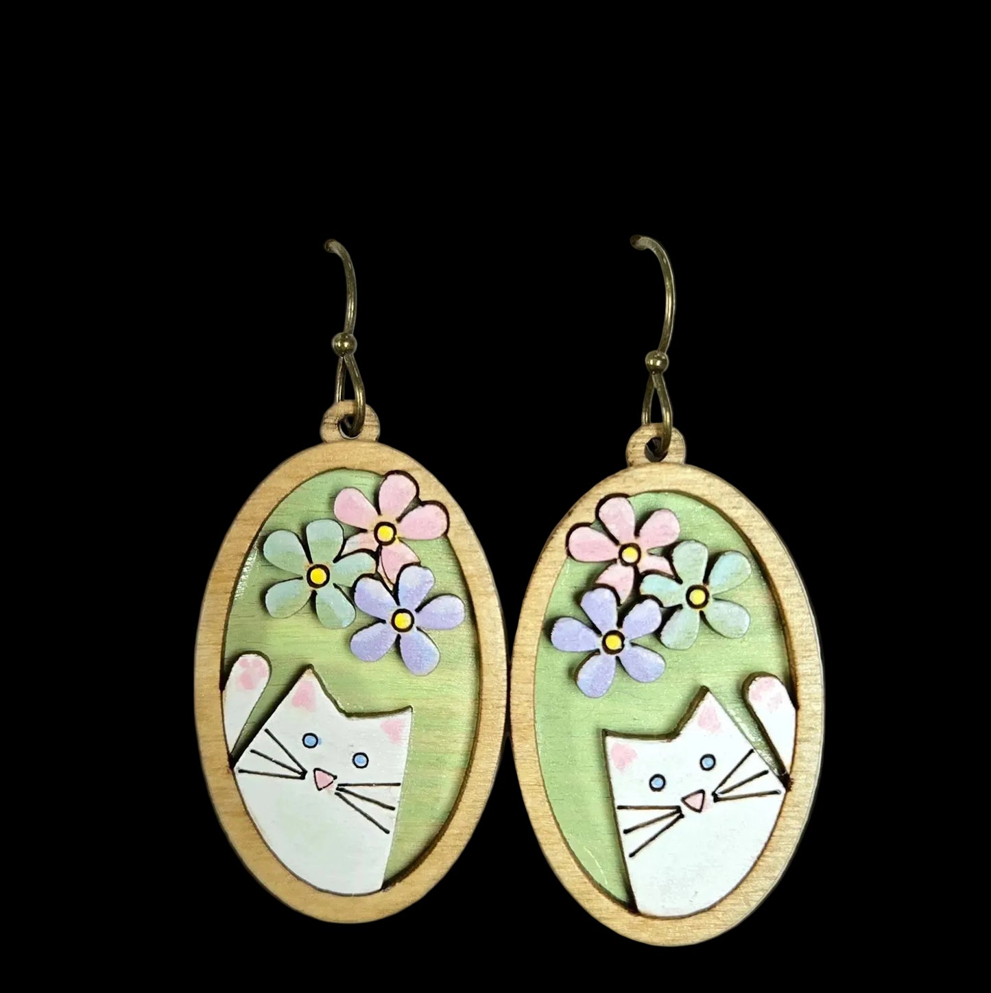 Cat Dangle Earrings