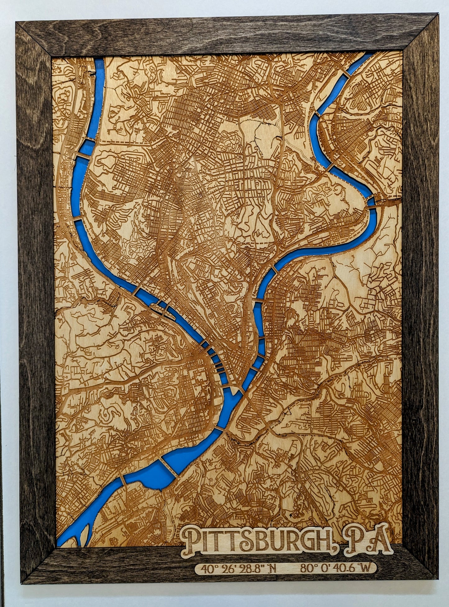 Pittsburgh Map 18"x24"