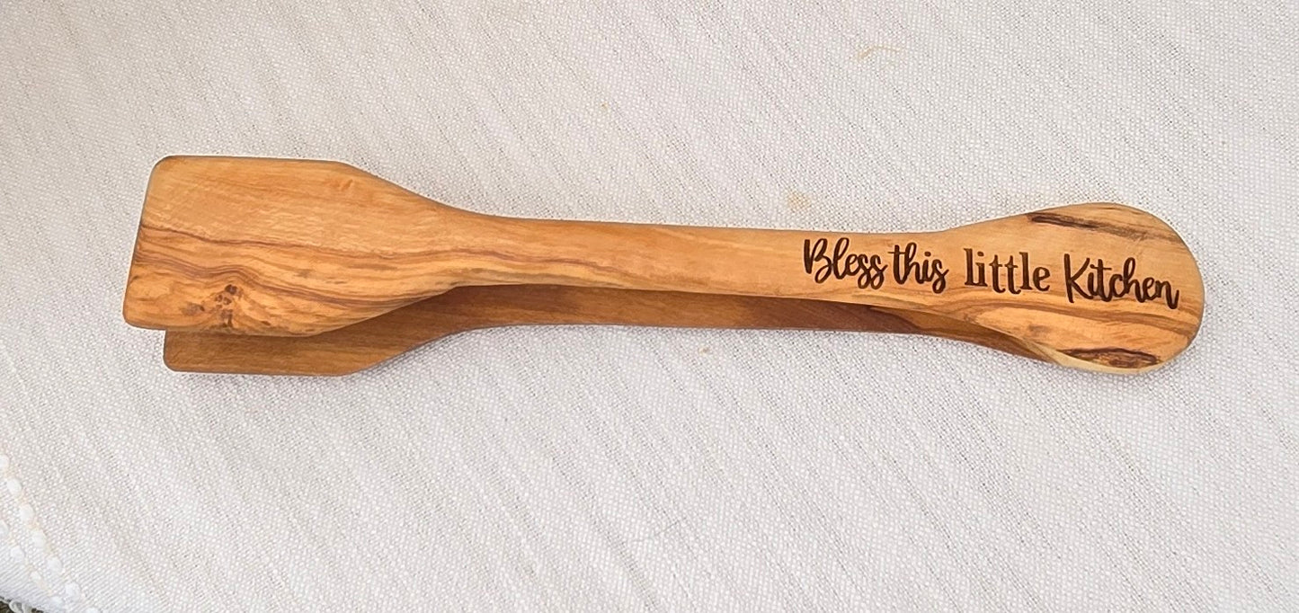 Olive Wood Tongs
