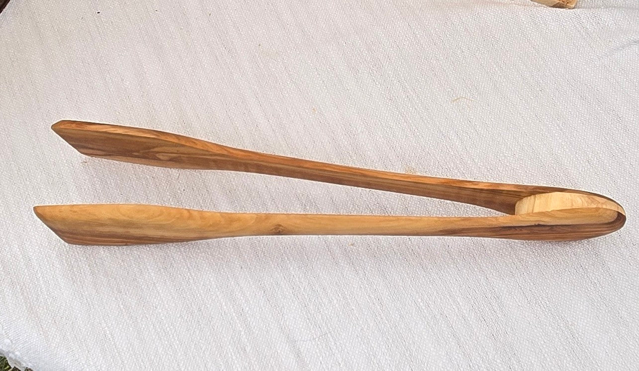 Olive Wood Tongs
