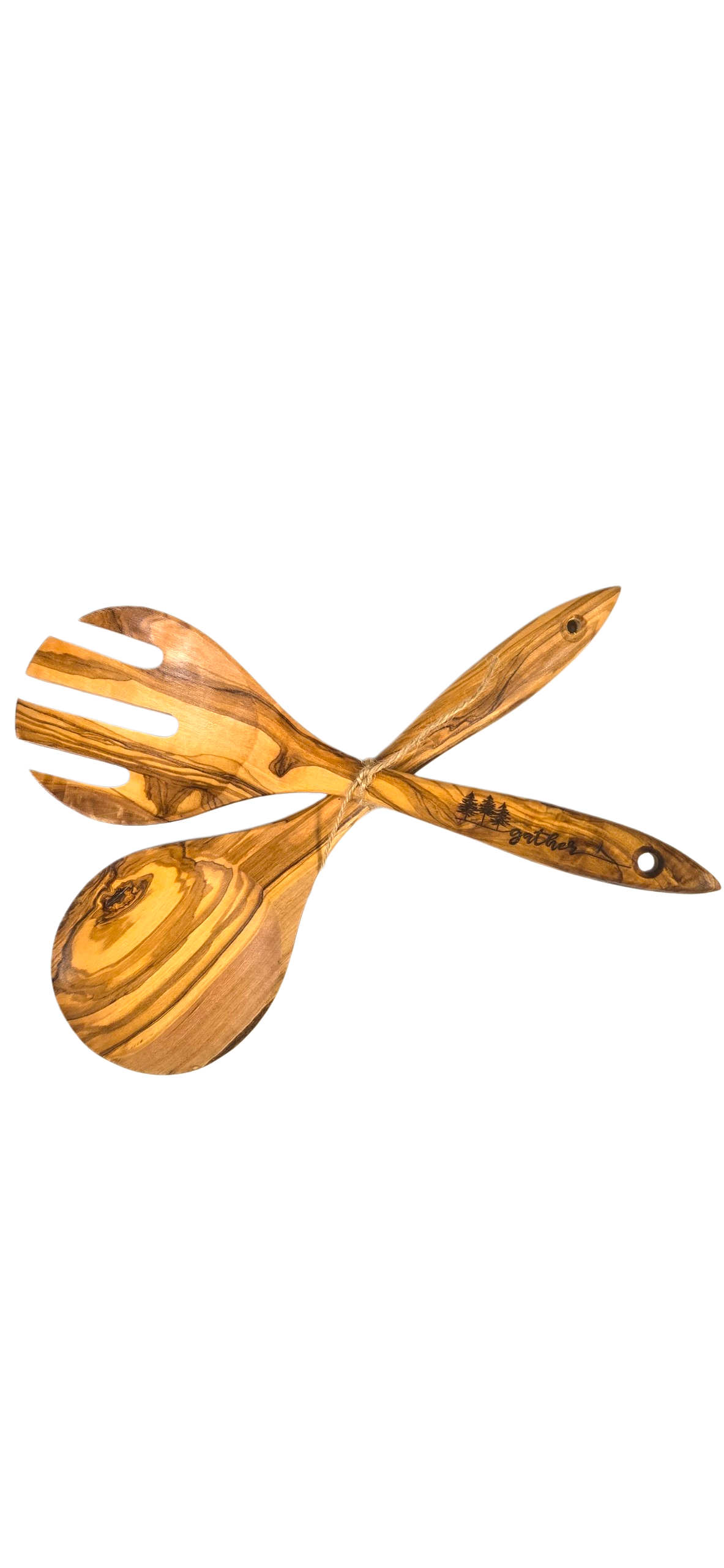 Salad Set Olive Wood