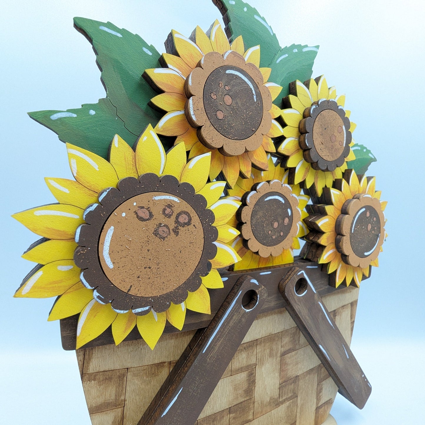 Sunflower Basket Tabletop Display