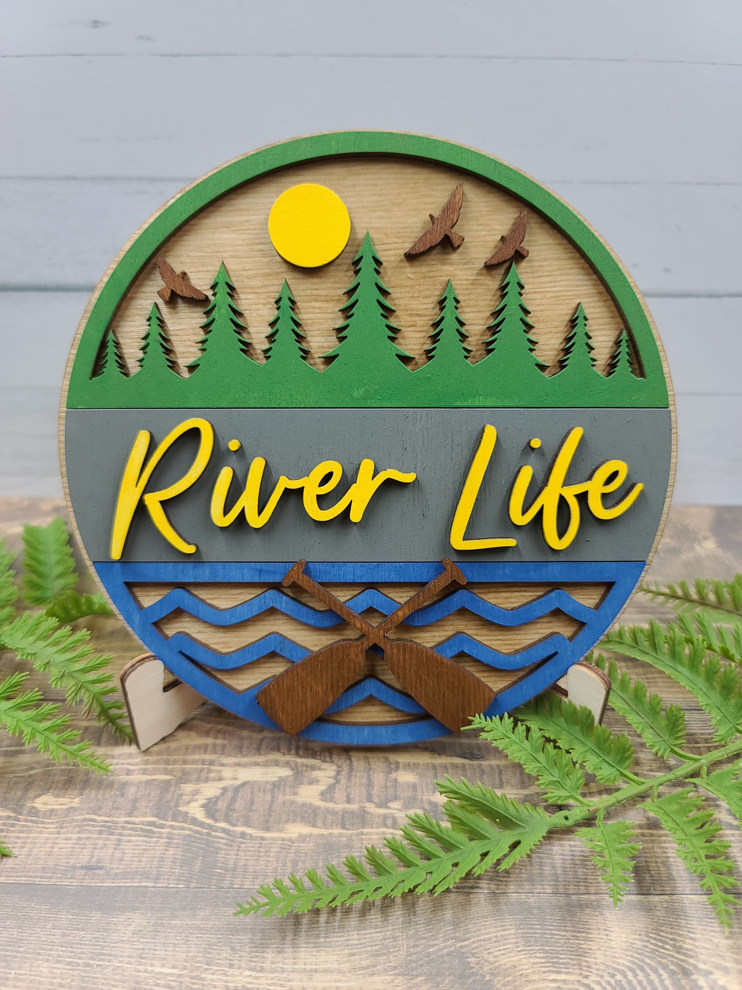 River Life Round Sign 6"