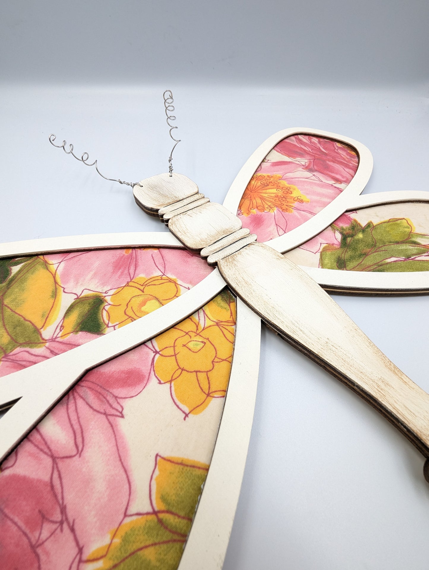 Floral Dragonfly Wall Hanging