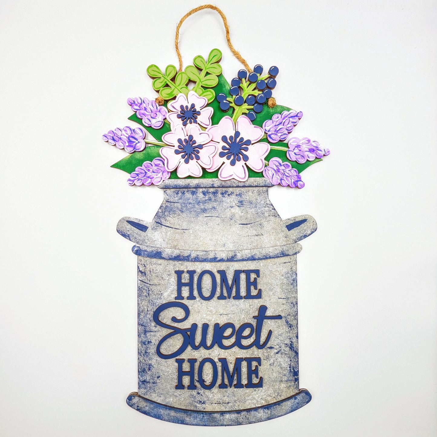 Floral Milk Can