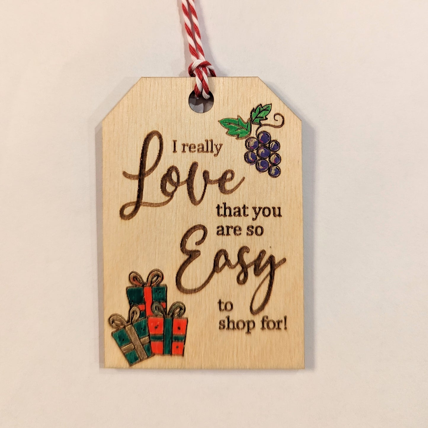 Christmas Wine Liquor Gift Tag