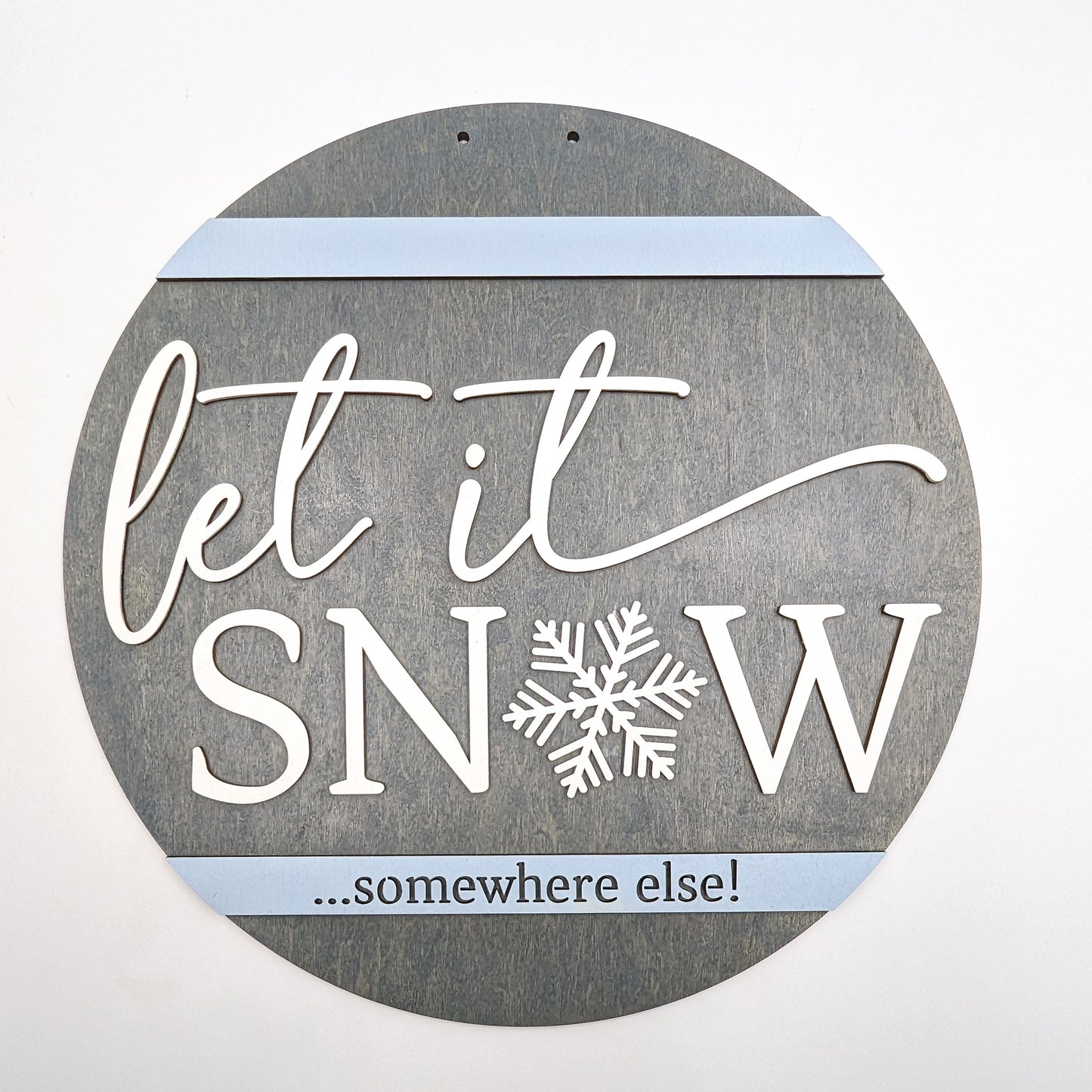 Let It Snow Somewhere Else Round
