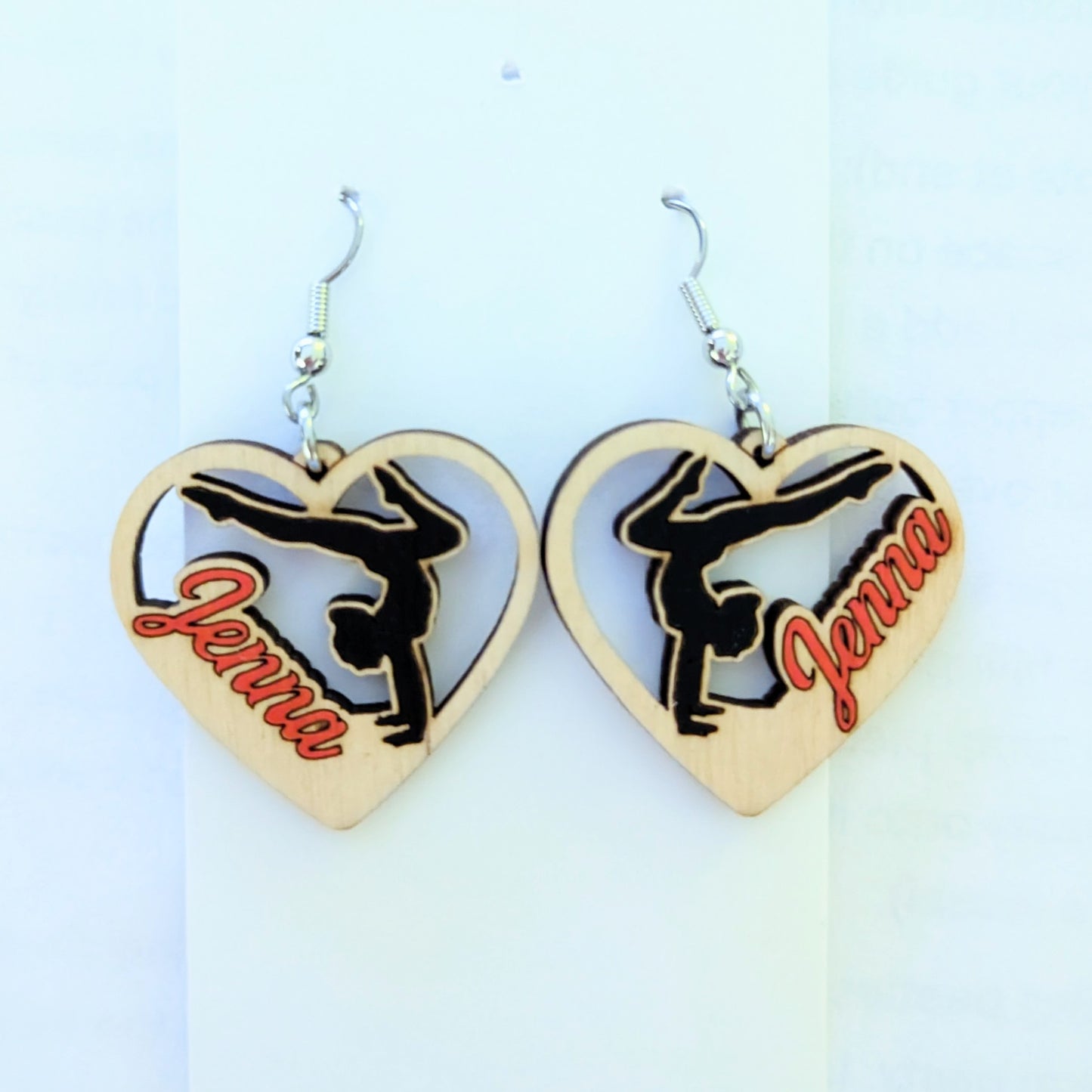 Personalized Gymnastics Earrings