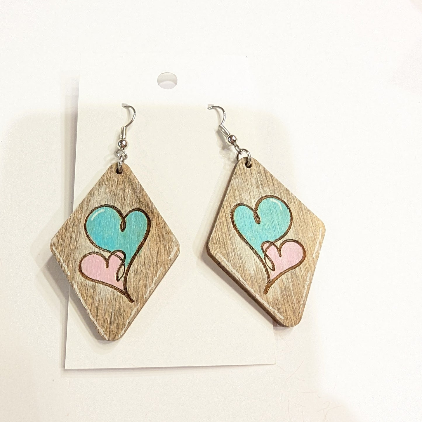 Hearts Diamonds Valentine's Day Earrings