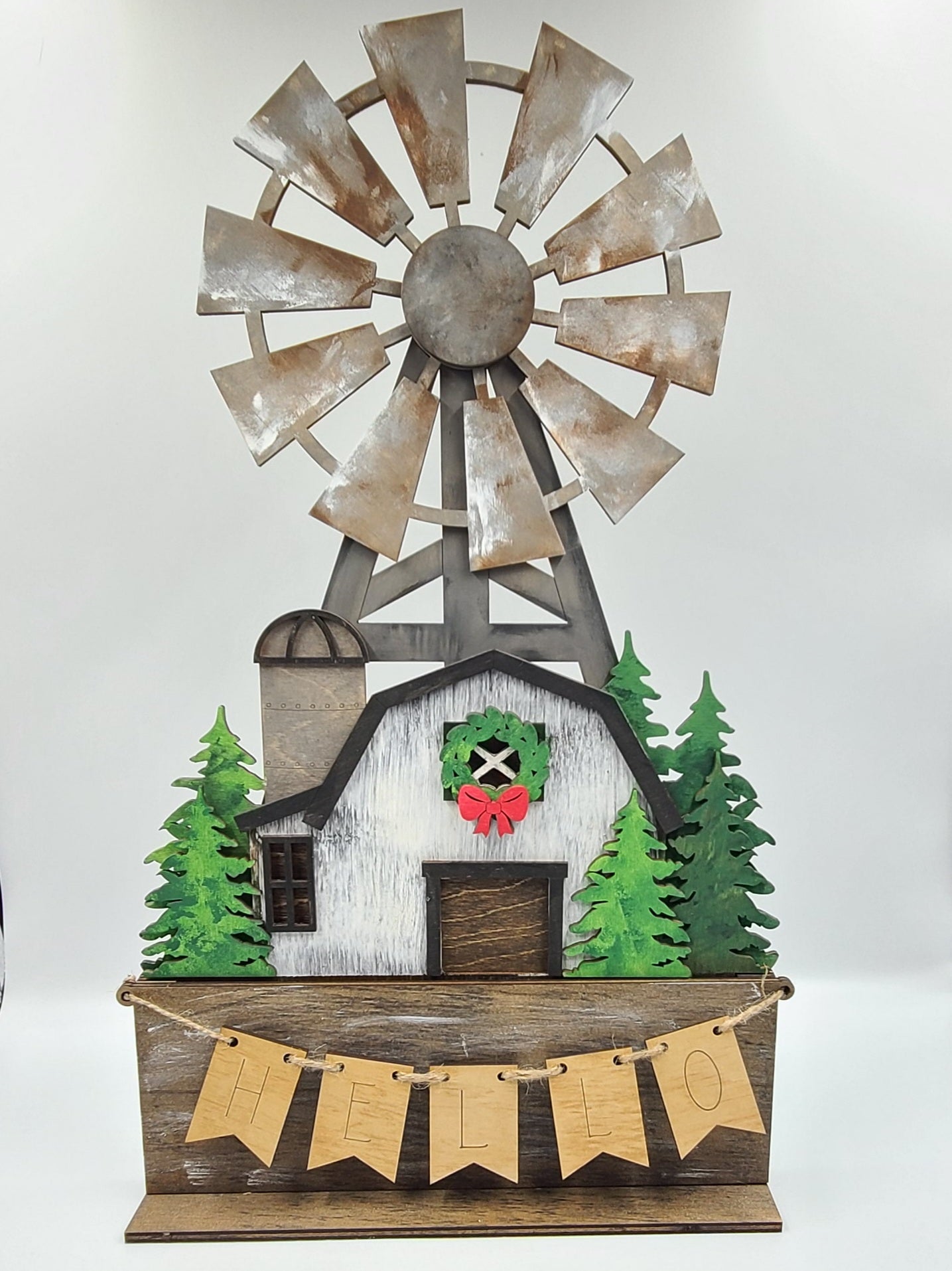 Barn Windmill Tabletop Decor