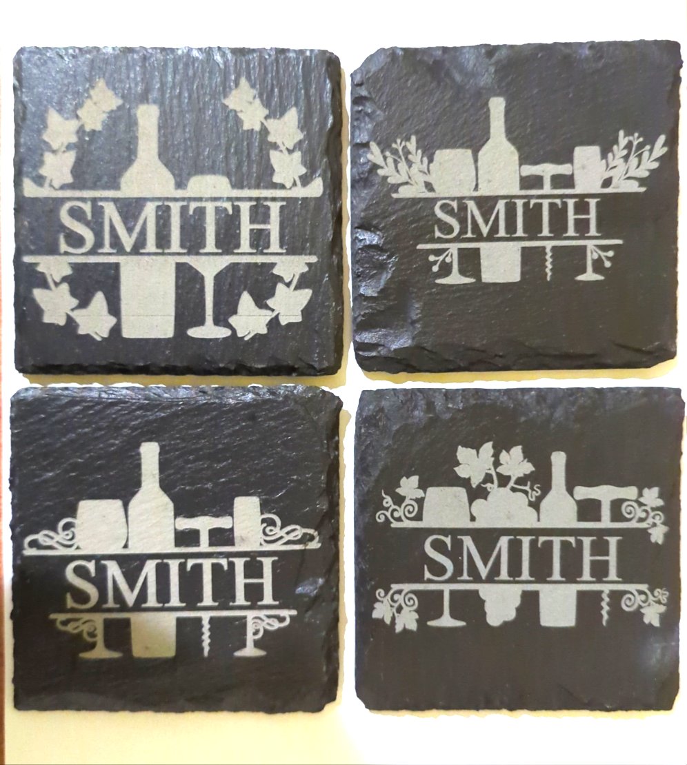 Adult Beverage Slate Coasters