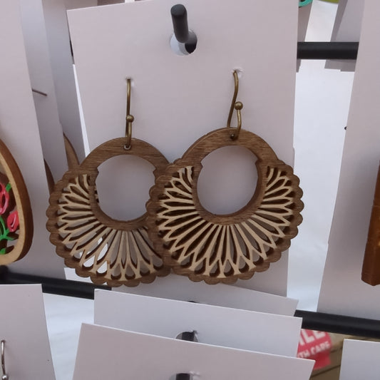 Ornate Fan Earrings
