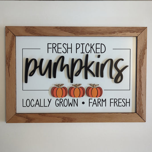 Fresh Picked Pumpkin Sign
