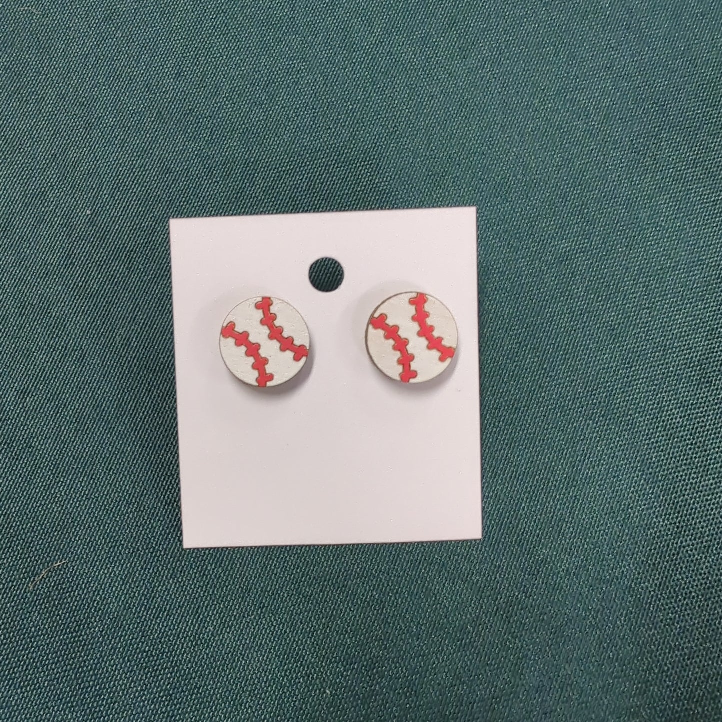 Baseball Stud Earrings