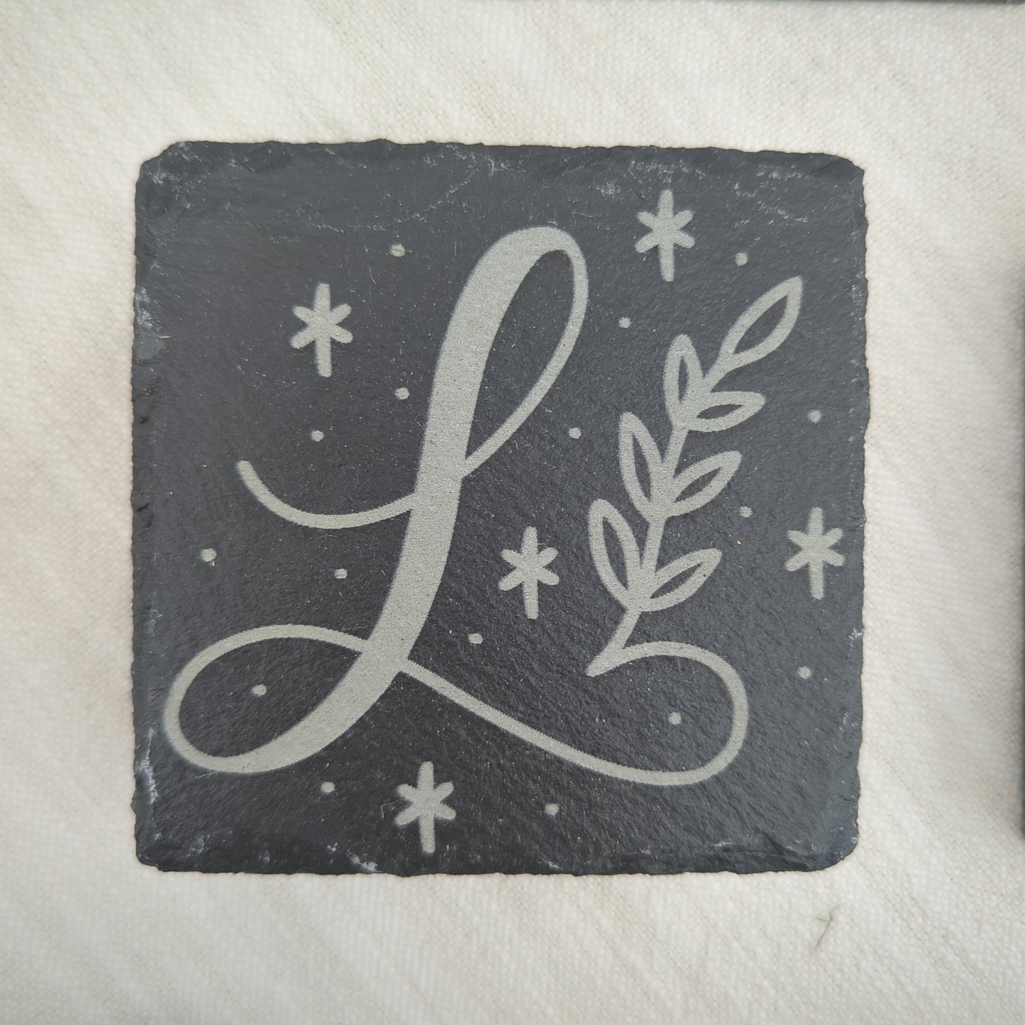 Monogram Slate Coasters