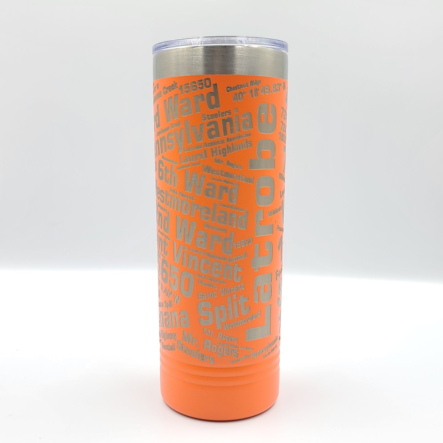 22 oz Skinny Engraved Drink Tumbler