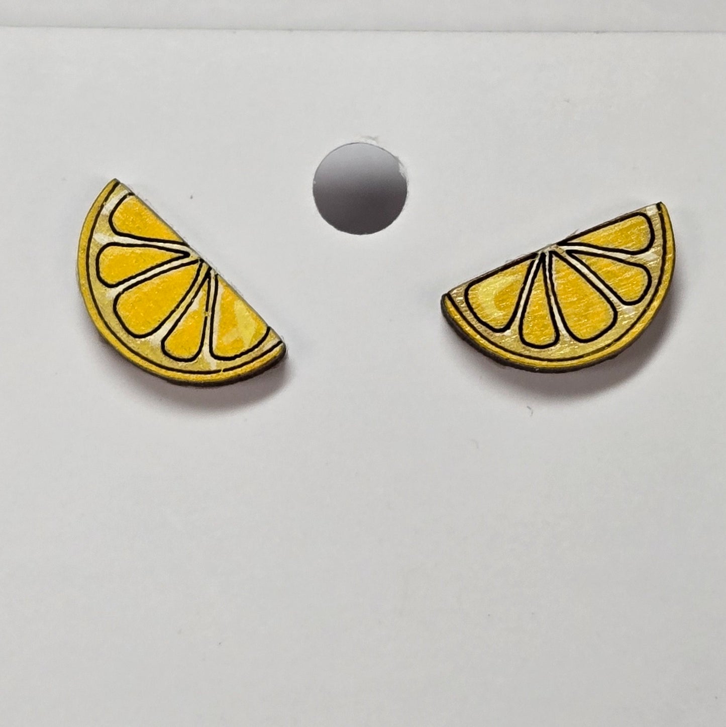 Lemon Slice Stud Earrings