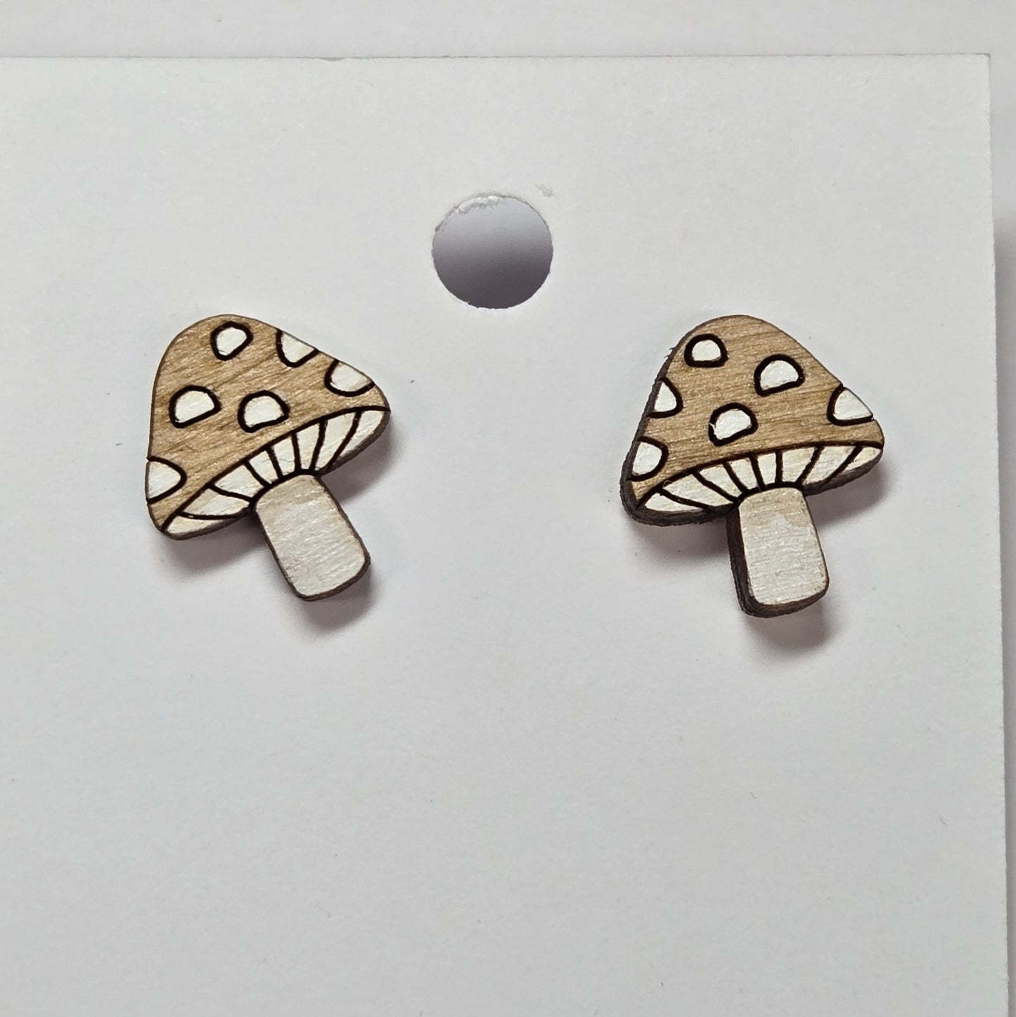 Mushroom Stud Earrings