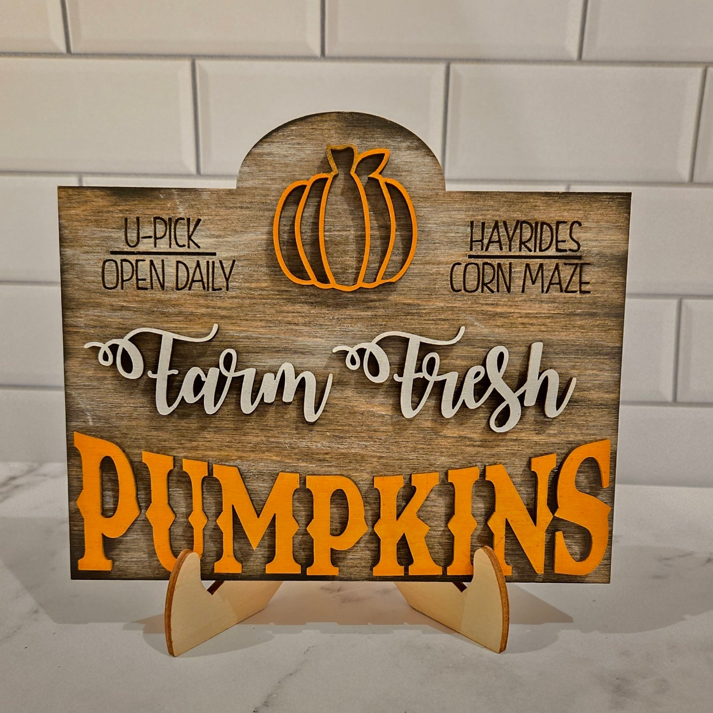 Pumpkin Farm Tiered Tray Pieces