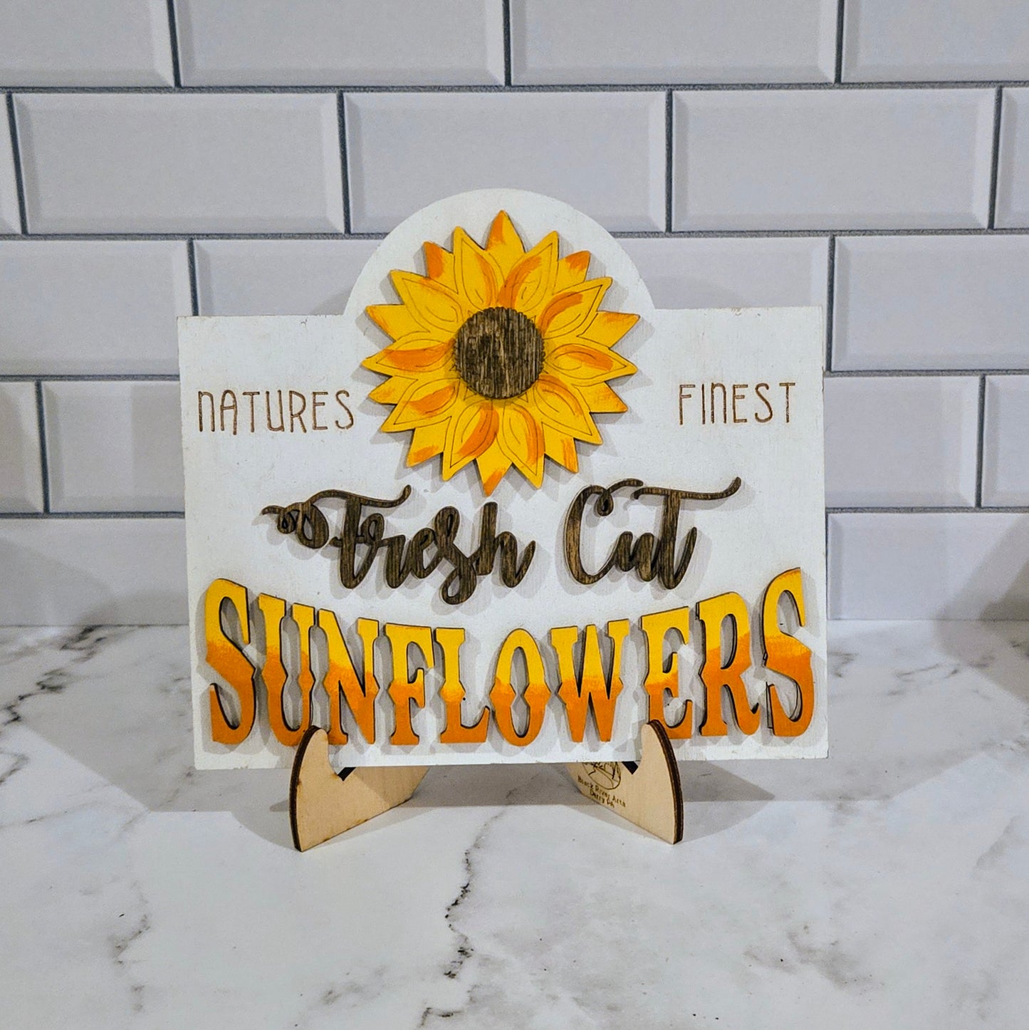 Sunflower Tiered Tray Pieces