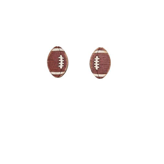 Football Stud Earrings