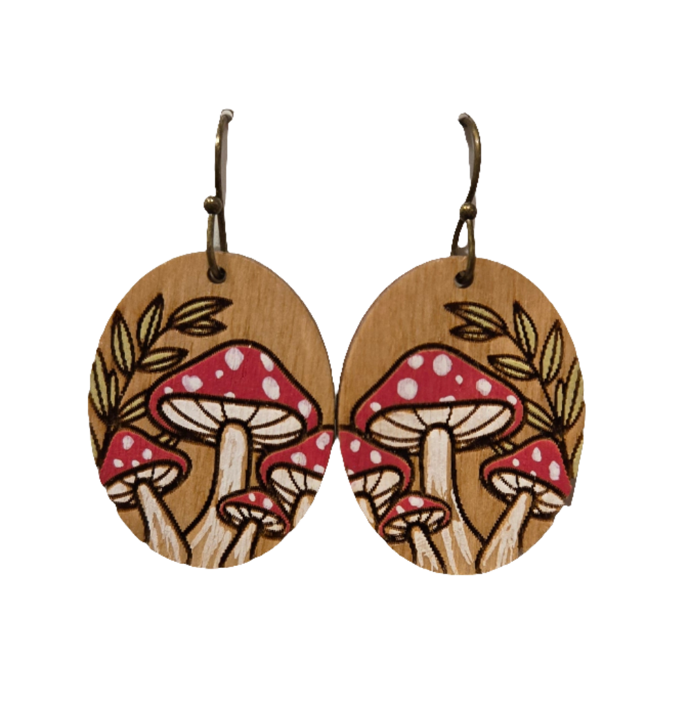 Mushrooms Dangle Earrings
