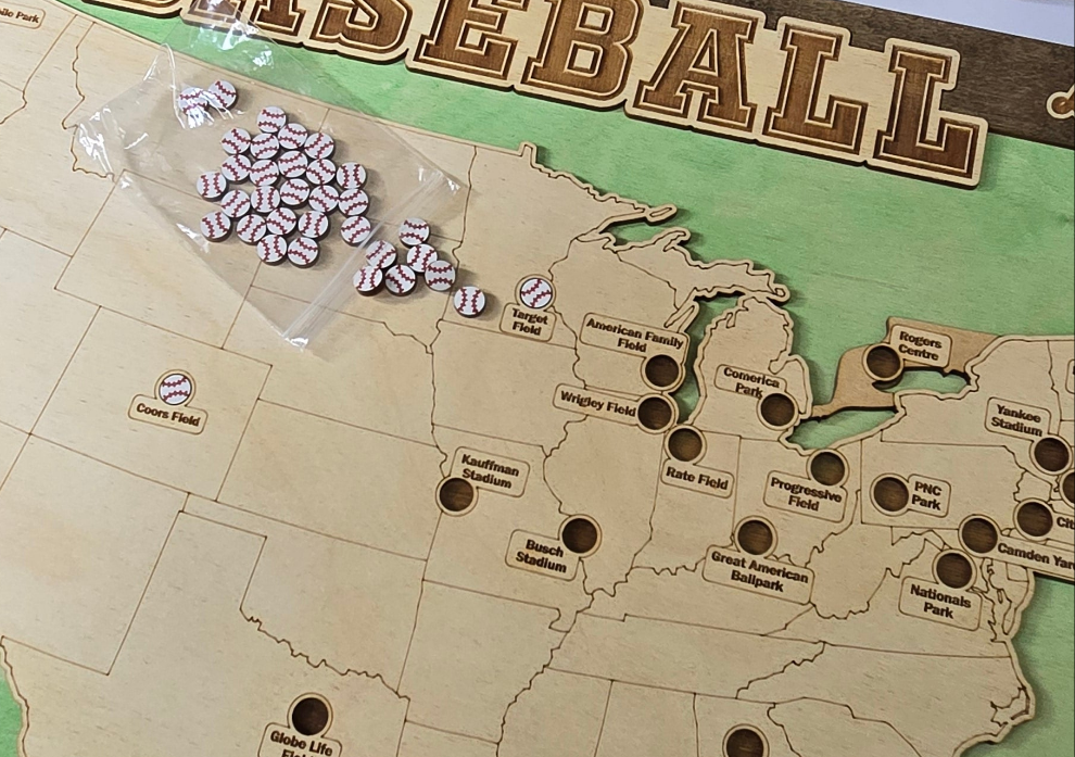 Baseball Stadium USA Map