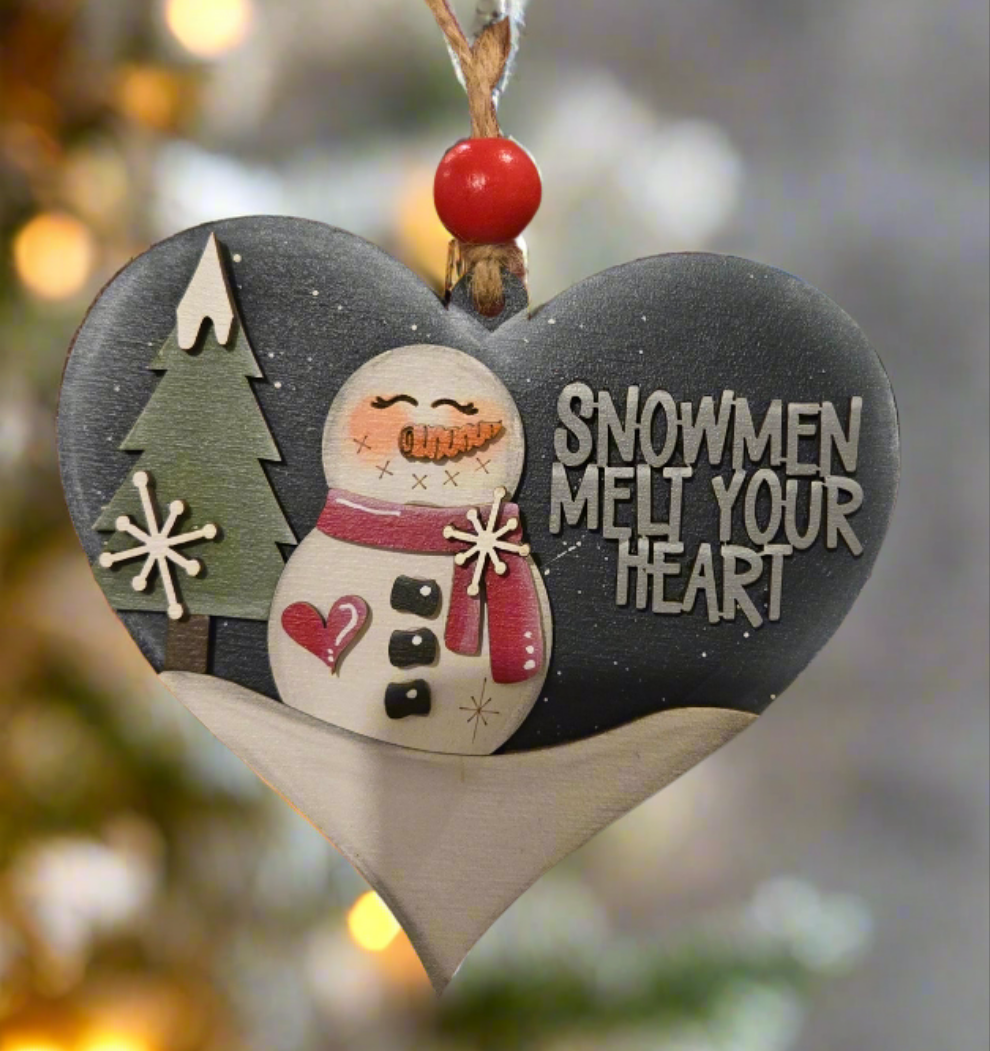 Snowman Melt Your Heart Ornament