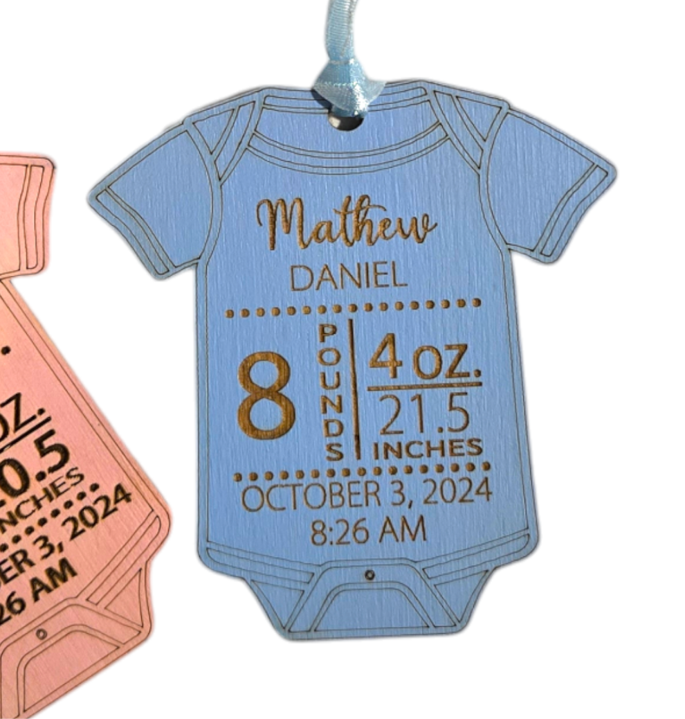 New Baby Stats Ornament